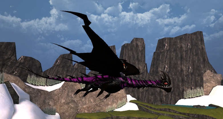 Flying with titan Razorwhip by DragonSniber on DeviantArt