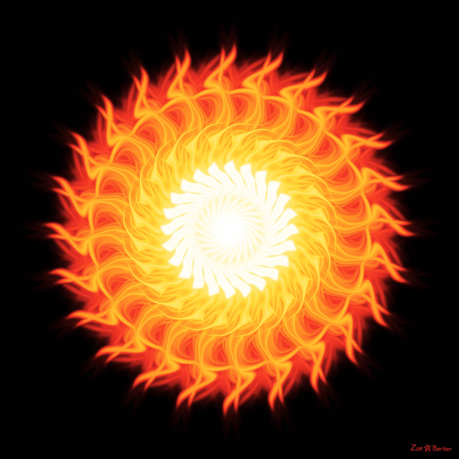 Flaming Pinwheel 2 by ZoeBarker on DeviantArt