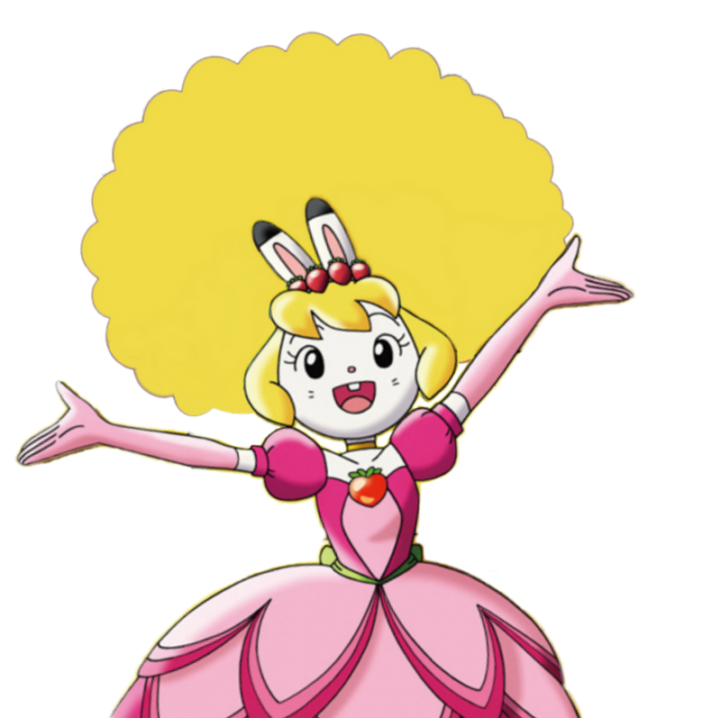 Princess Strawberry rabbit afro hair by huyvo2001 on DeviantArt