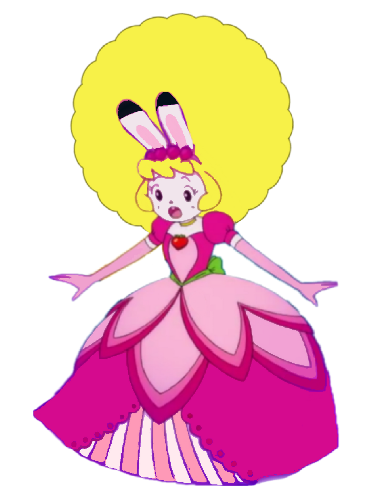 Princess Strawberry Rabbit with an afro hair by huyvo2001 on DeviantArt