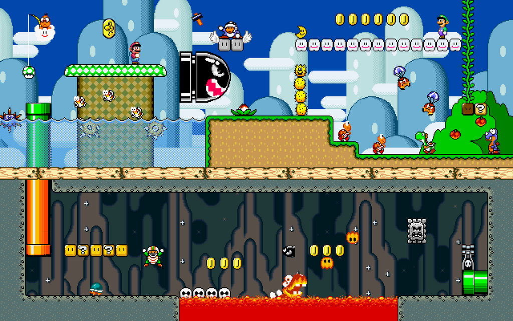 Super Mario World Wallpaper by happymasksales on DeviantArt