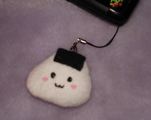 Onigiri Cell Phone Strap