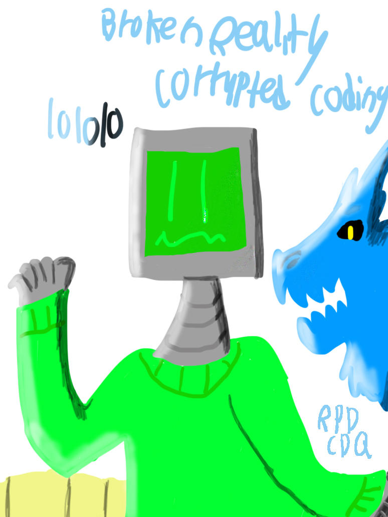 Corrupted Coding *WITH SPEEDPAINT!* by RainbowPrismDragon on DeviantArt