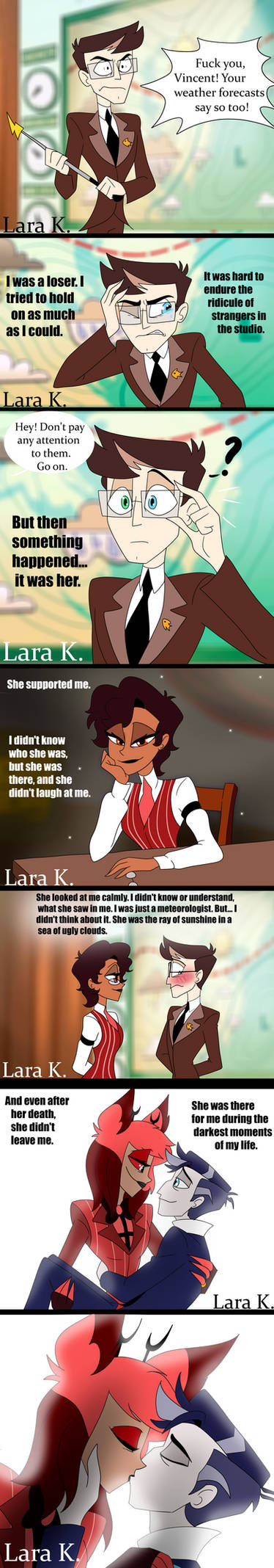 AU Hazbin What If: Life Vincent Whitman.