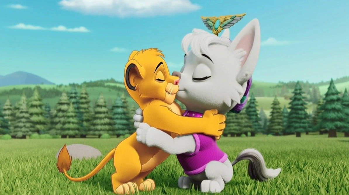 Young Simba and Sweetie (kissing) by AshleyRichardson1973 on DeviantArt