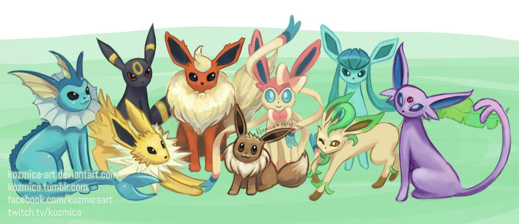 Eeveelutions (every Eevee evolution to date)