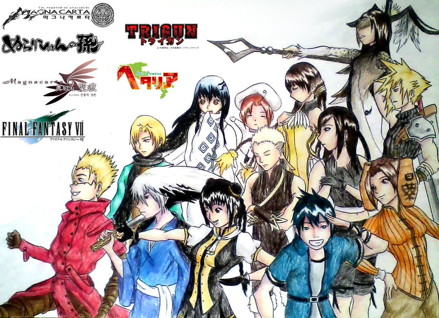 Collage Fanatsy Characters Collage of Characters by Journie on DeviantArt
