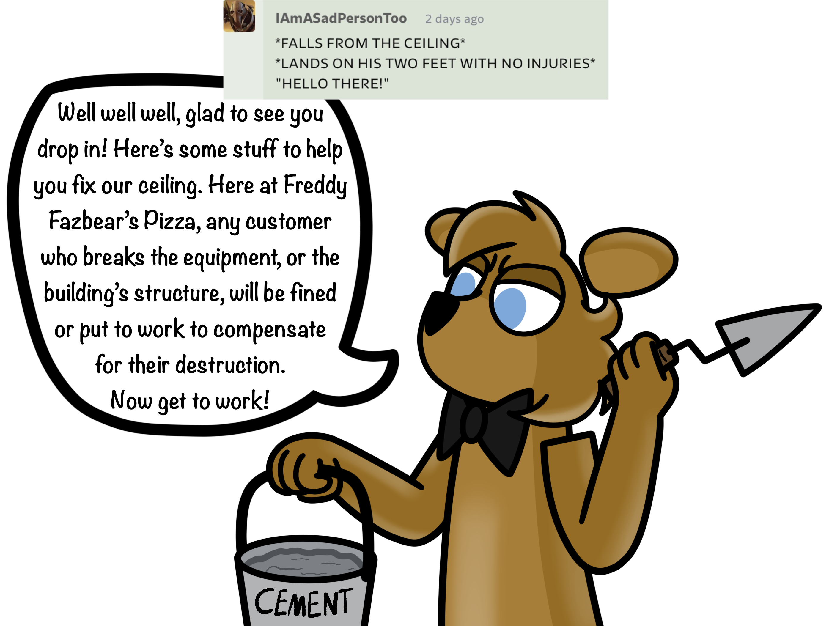 FNAF - Freddy Fazbear's Pizzeria in my AU! by FNAFCREW-QA on DeviantArt