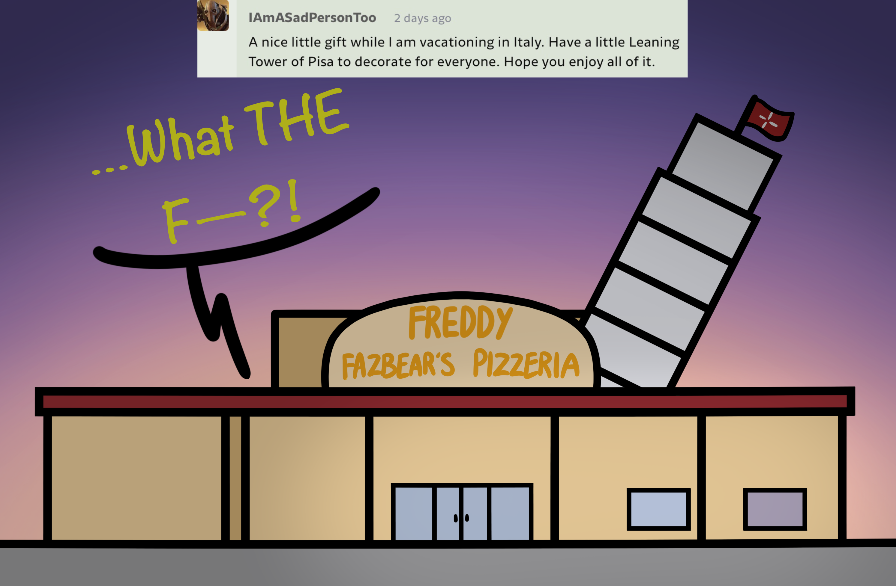 FNAF - Freddy Fazbear's Pizzeria in my AU! by FNAFCREW-QA on DeviantArt