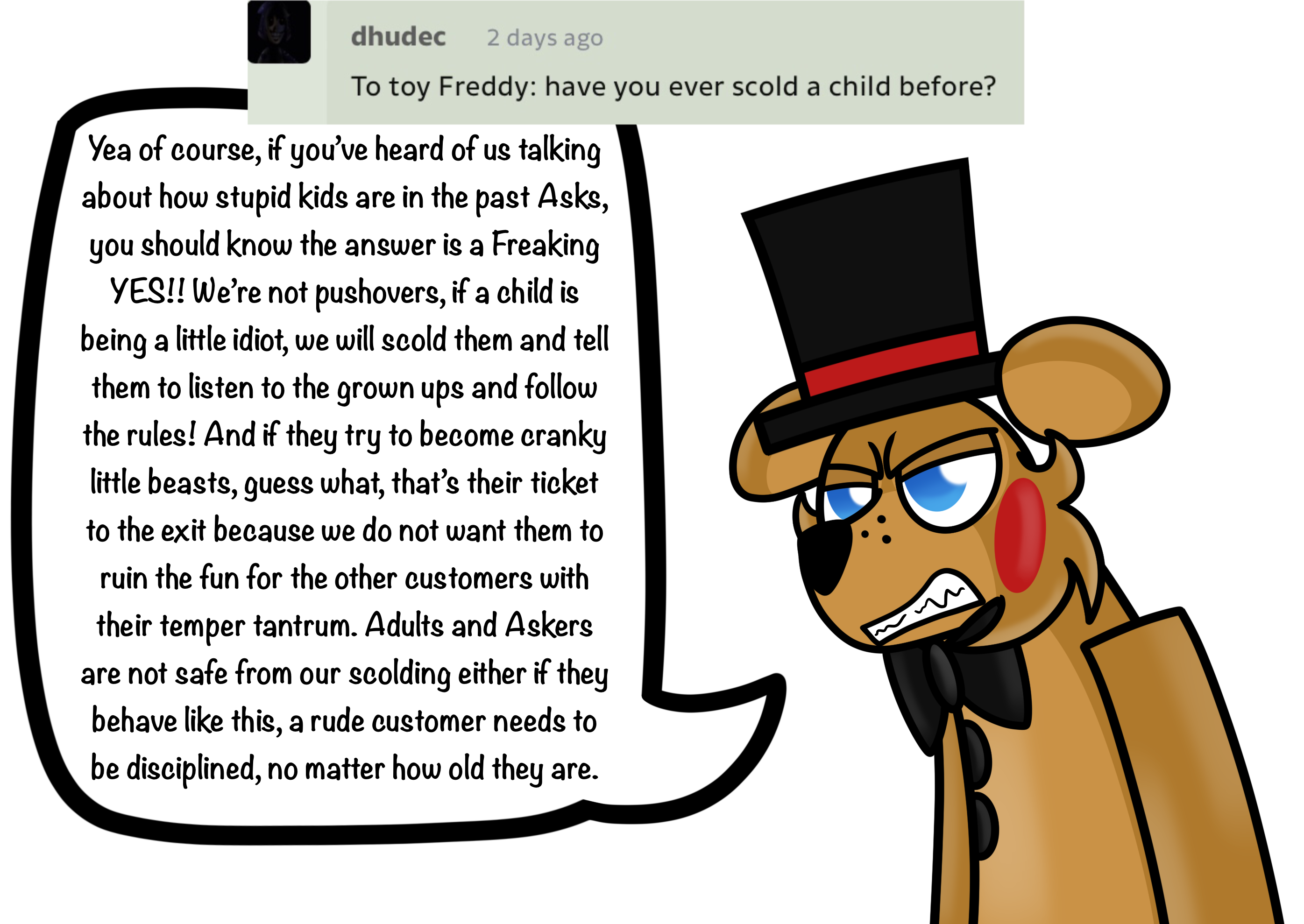 FNAF Ask #646 by FNAFCREW-QA on DeviantArt