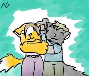 furries hugging