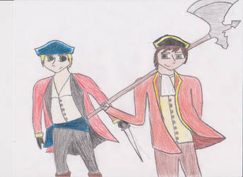 Pirate Spain And England (hetalia)