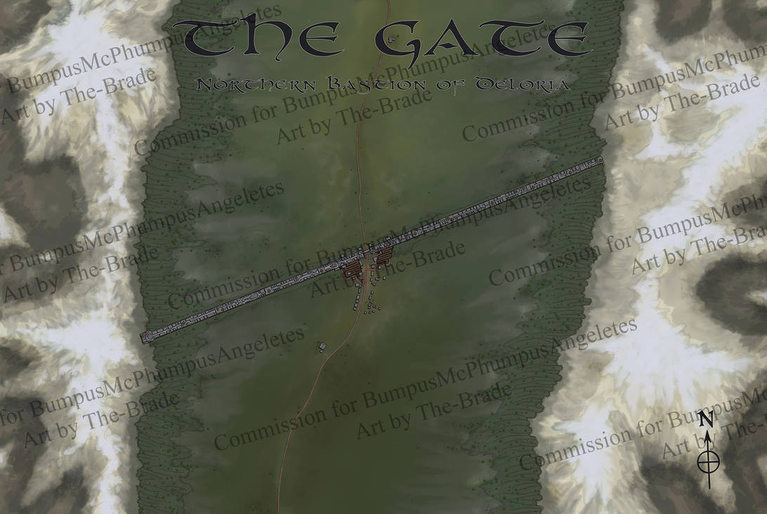 The Gate - DnD Map Commission by The-Brade on DeviantArt