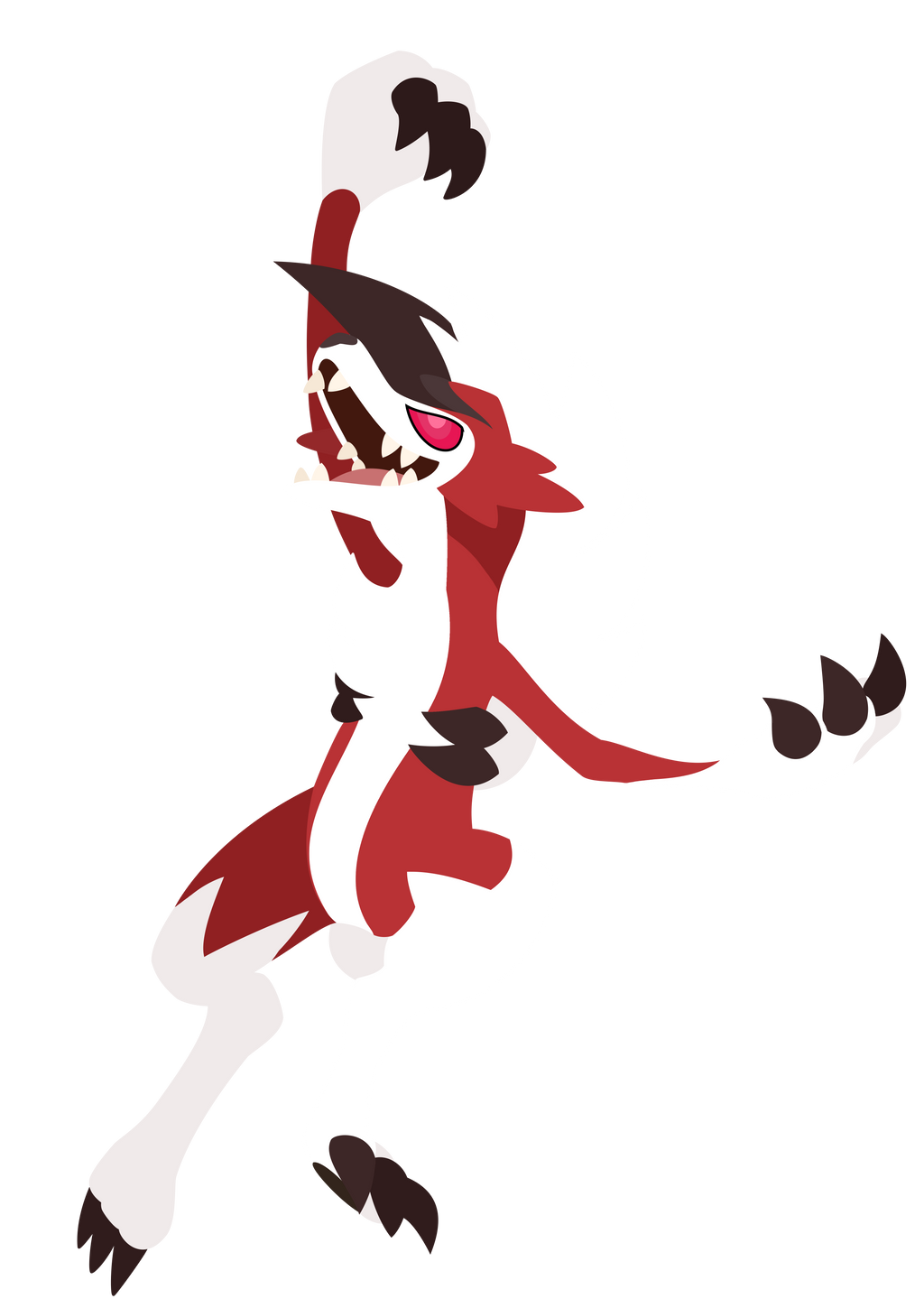 Midnight Lycanroc Vector.