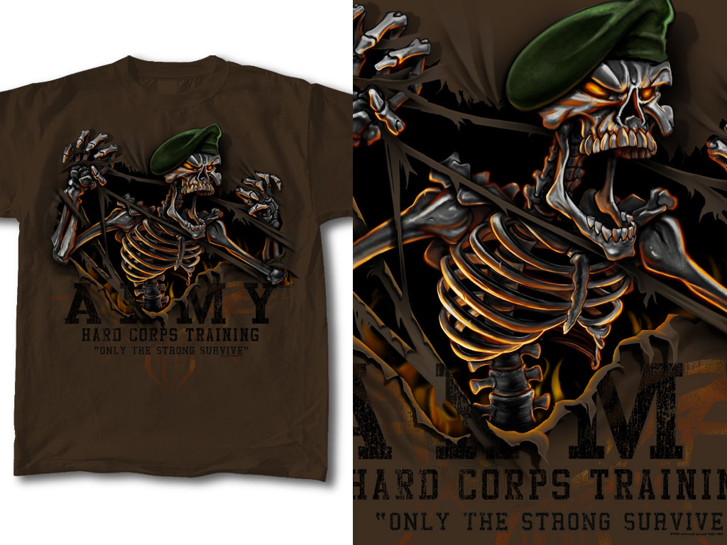 T-Shirt Design Military 02