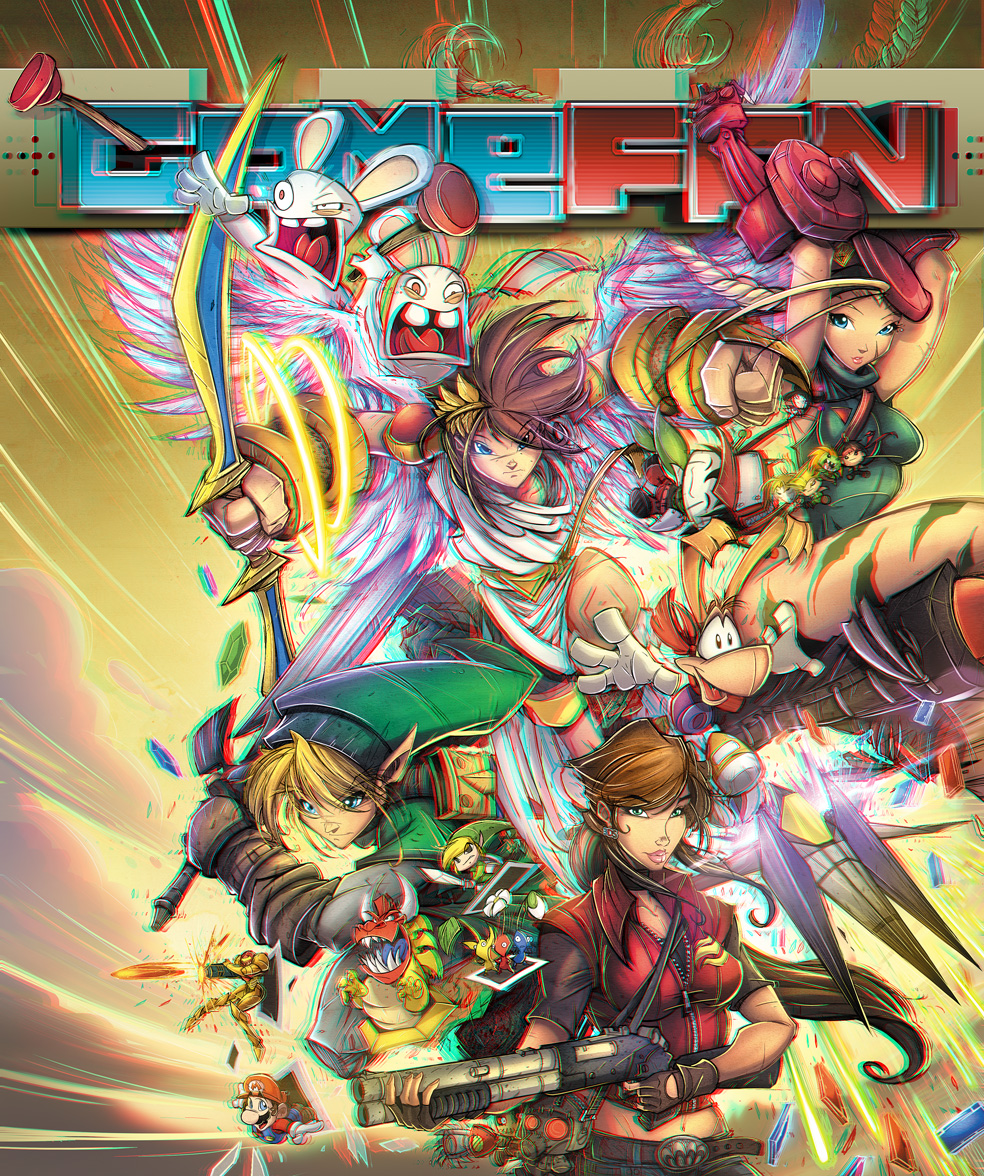 GameFan Issue 06 Cover 3DS 3D