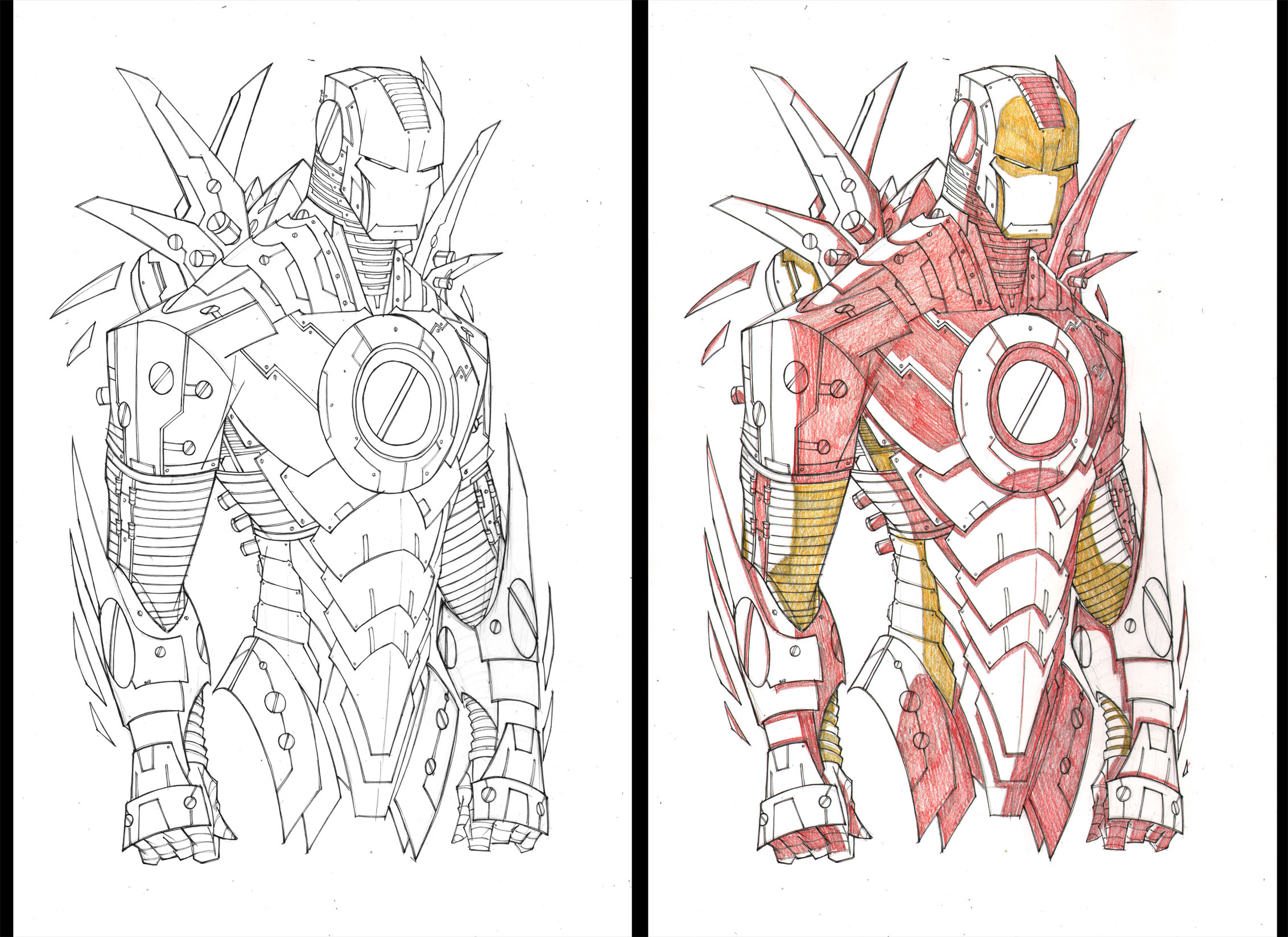 Avengers 'Saucy' Prints WIP 14