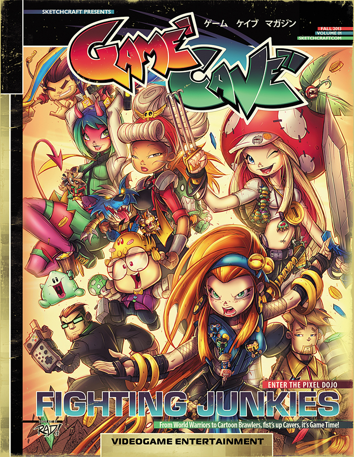 GameCave: Fighting Junkies Cover Final Art!