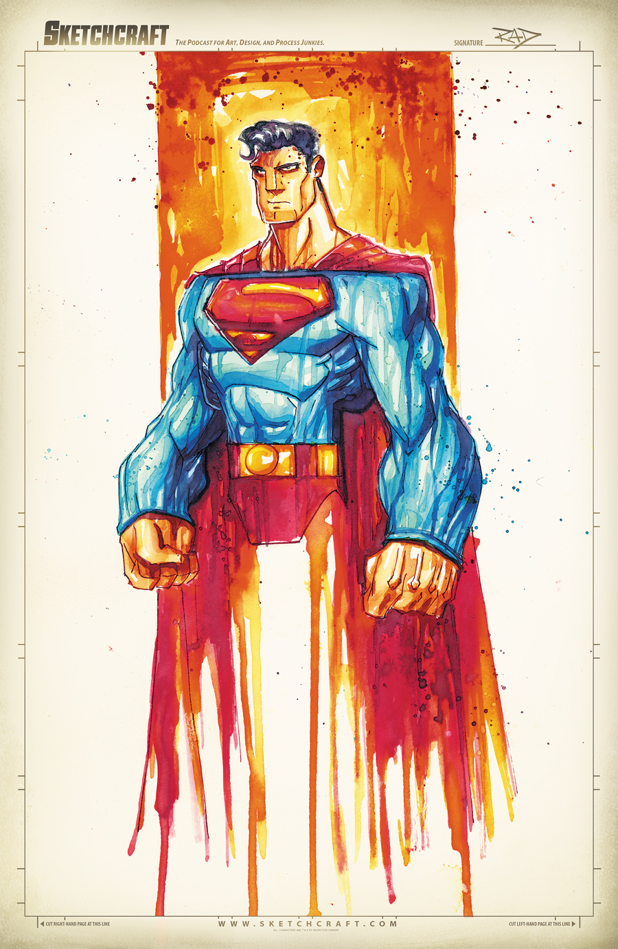 Superman Saucy Sketch