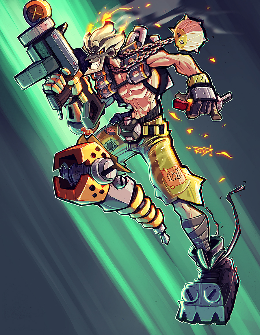 Junkrat Reference Commission: Overwatch - Junkrat by RobDuenas on DeviantArt