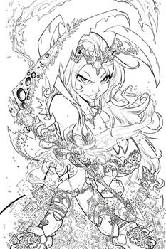 Valkyrie Savior Cover - Linearts