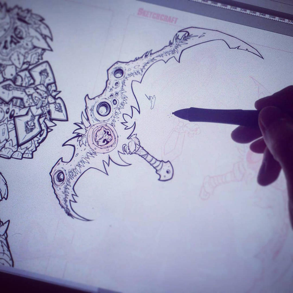 Darksiders Death WIP 03 by RobDuenas