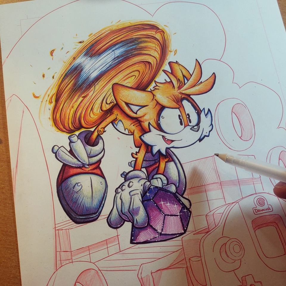 Tails Commish WIP 02 by RobDuenas