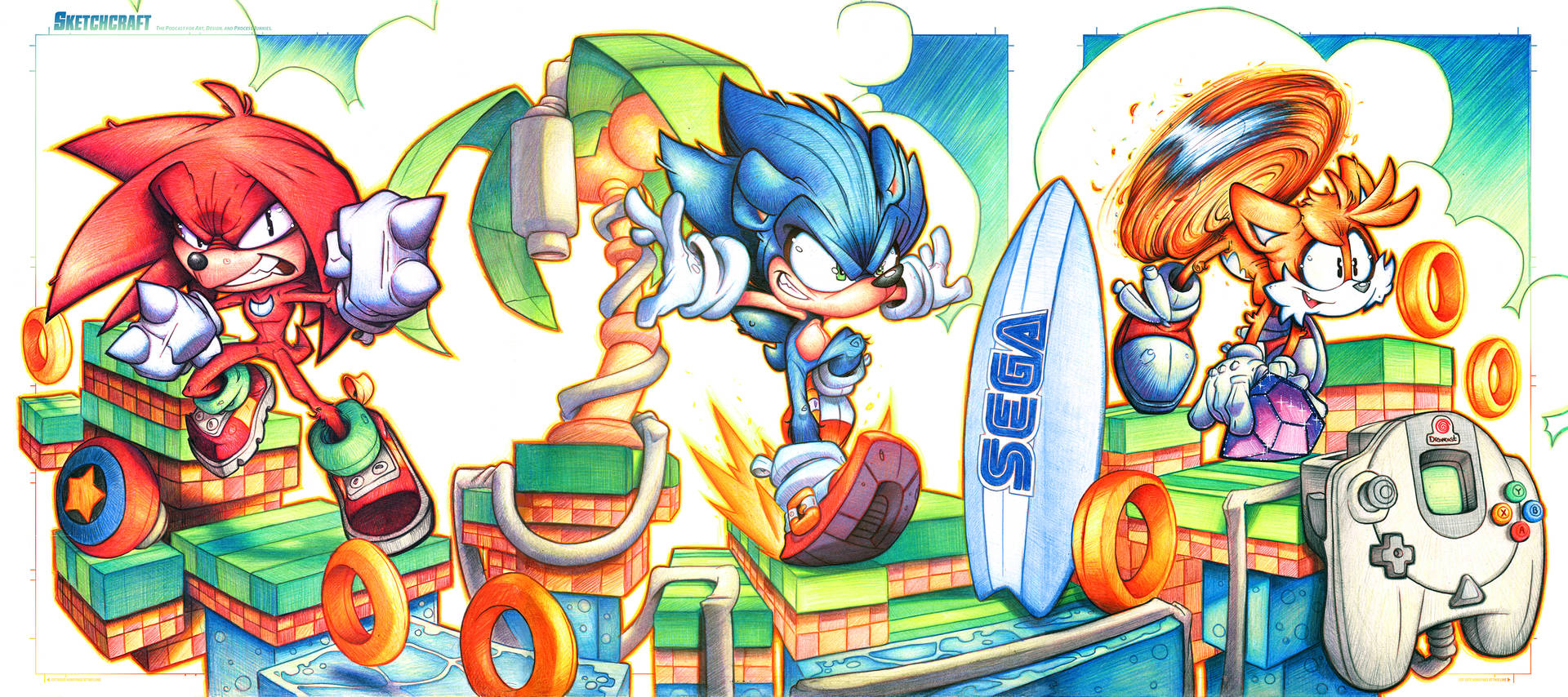 Sonic Beach Commish by RobDuenas