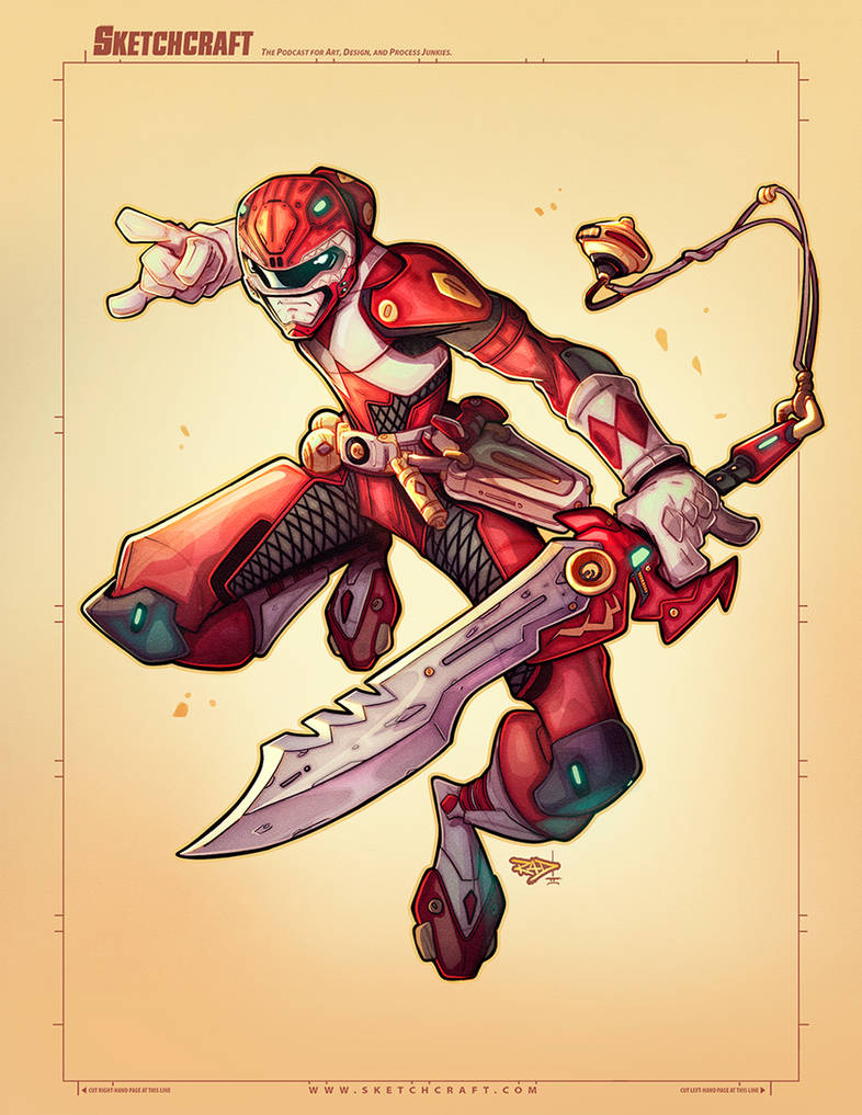Commish 2020: Red Power Ranger Final by RobDuenas on DeviantArt