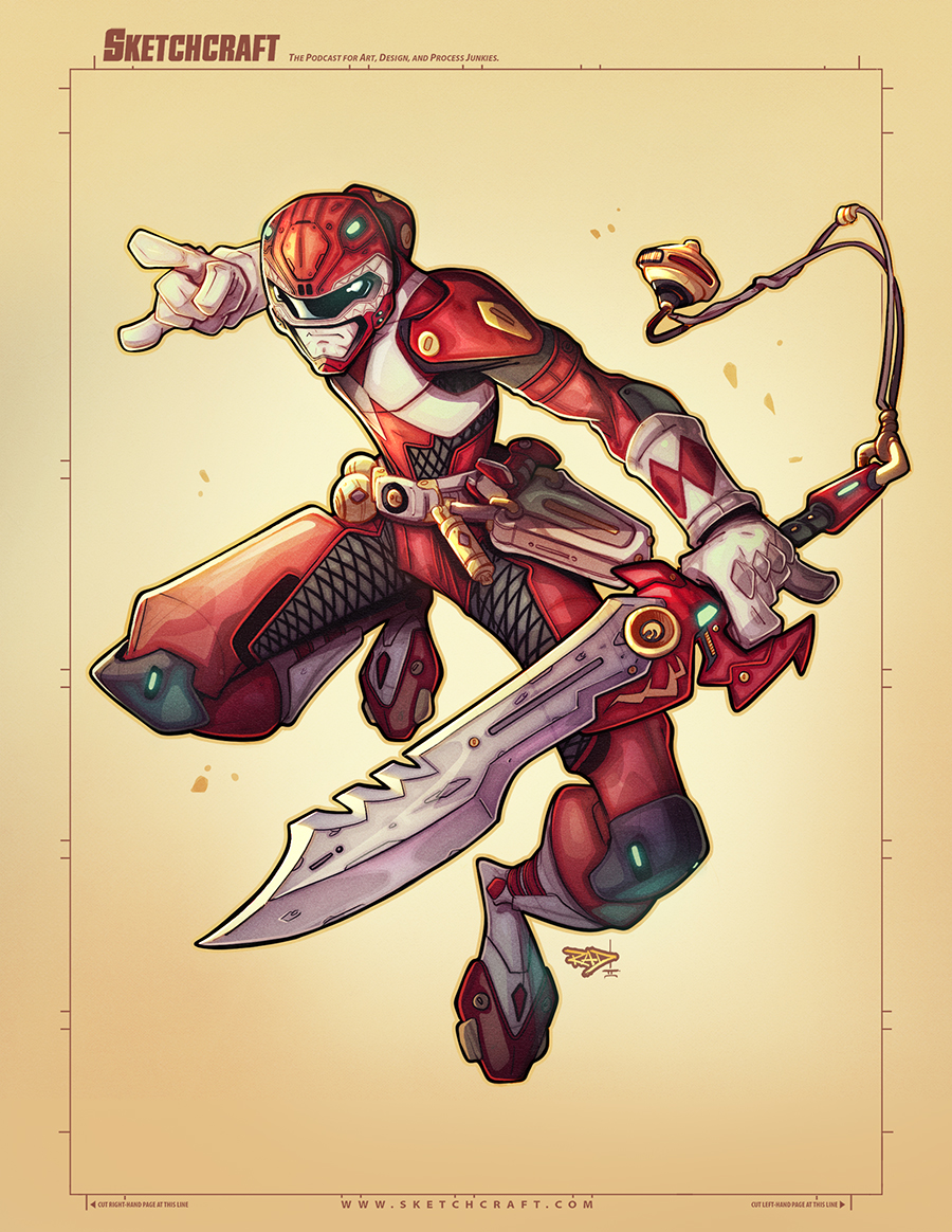 Commish 2020: Red Power Ranger Final by RobDuenas on DeviantArt