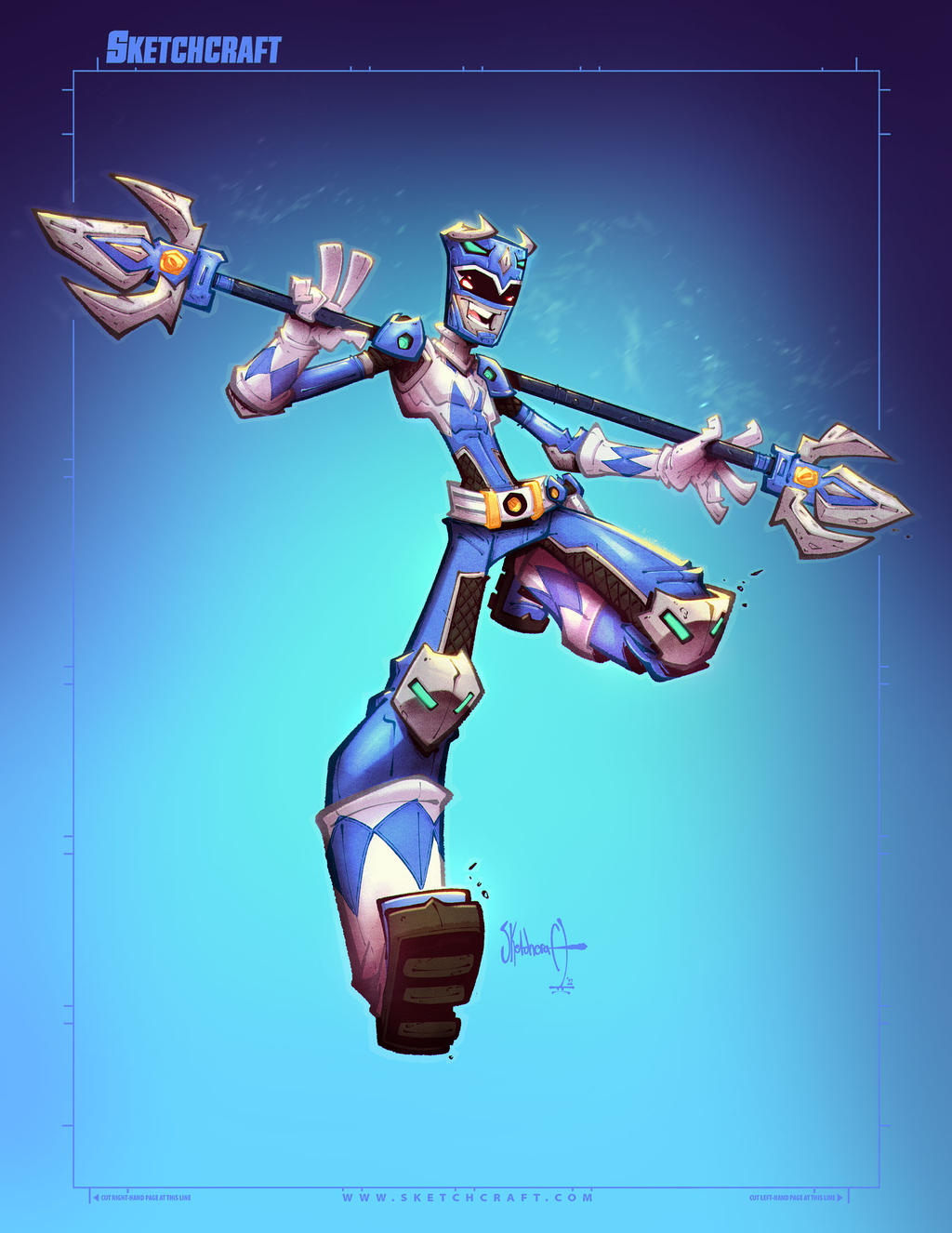 Power Rangers Tribute Dev: Blue Ranger Colors
