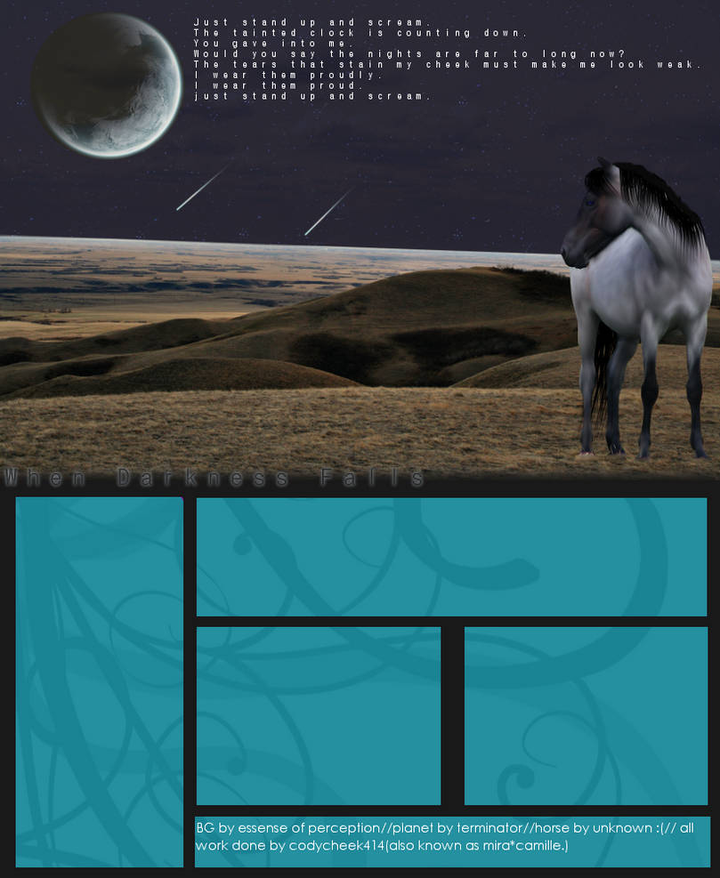 Howrse layout comp entry. by codycheek414 on DeviantArt