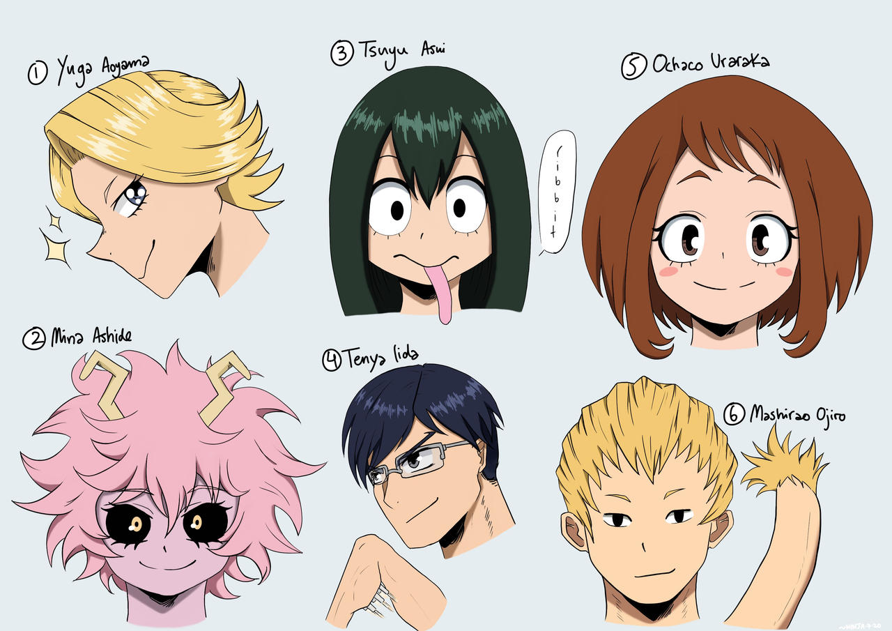 MHA class 1A students by NinjaIllustrations on DeviantArt MHA class 1A students by NinjaIllustrations on DeviantArt