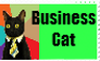 Business Cat Stamp