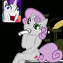 Rarity Screaming at SwetieBelle Performance