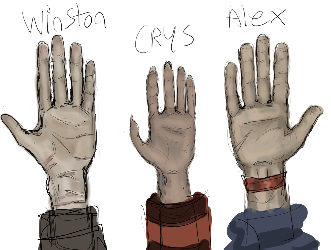 Some drawings of my OCs hands by Blipiiblopp on DeviantArt