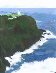 Kilauea Lighthouse - Painting