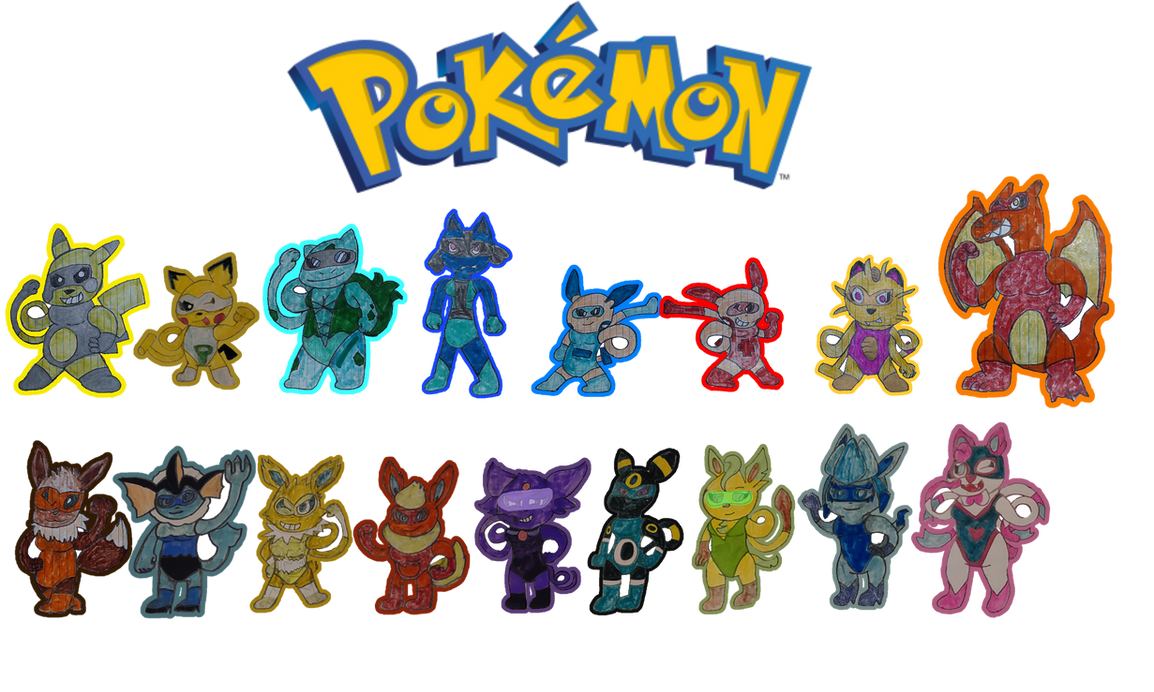 Pokemon Character Array The playable stretchy pokemon characters + DLC by josephhallharper on ...