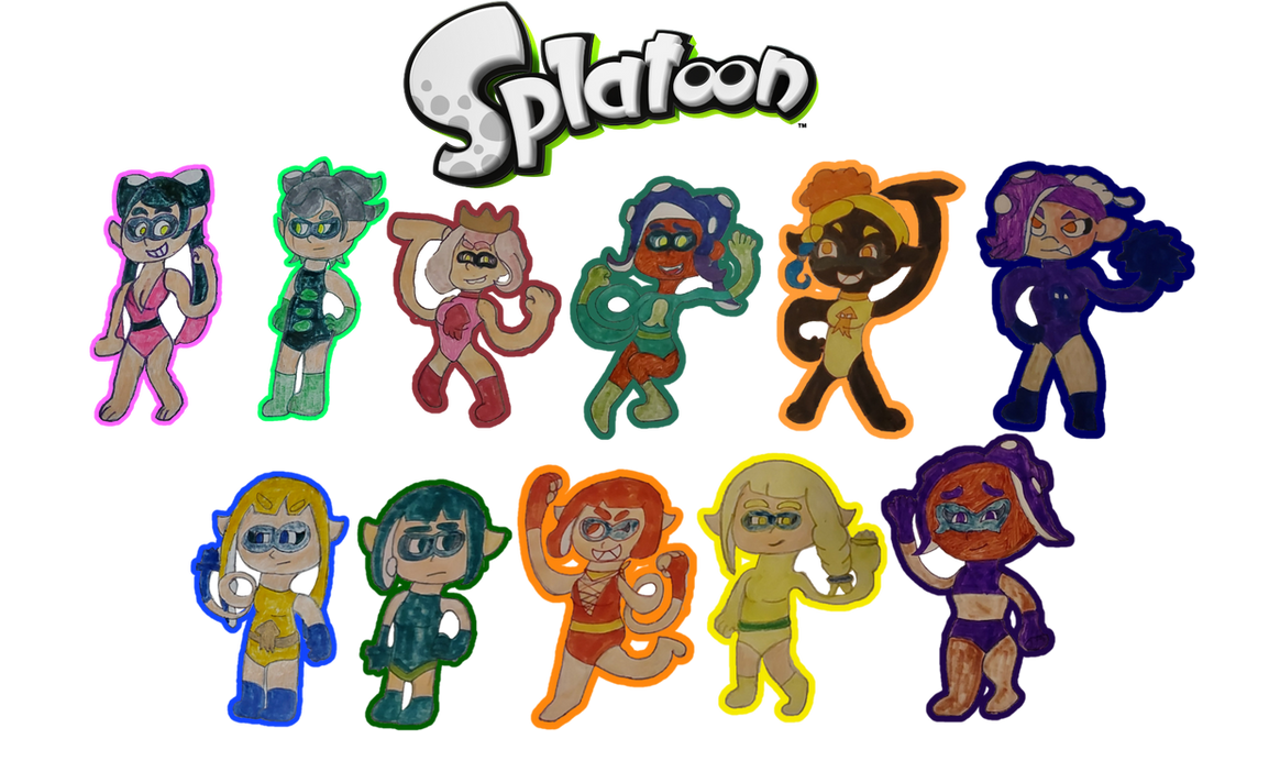 Slick Back Splatoon The playable stretchy splatoon characters + DLC by josephhallharper on ...