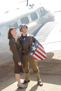 Captain America Agent Carter reunion shoot