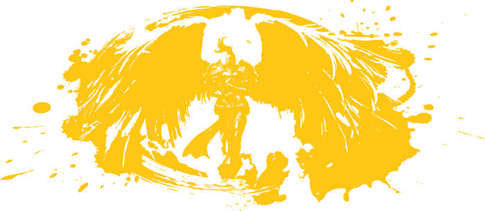 Kayle league of legends wall decal v1 yellow