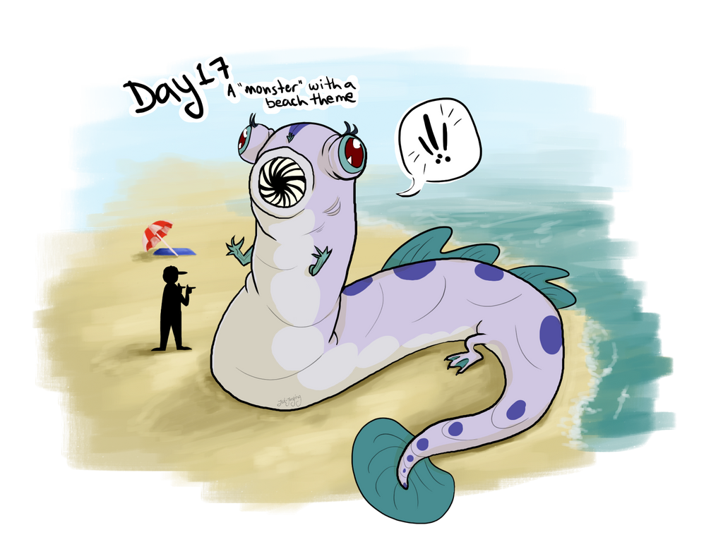 Day 17 - Beach Theme Monster