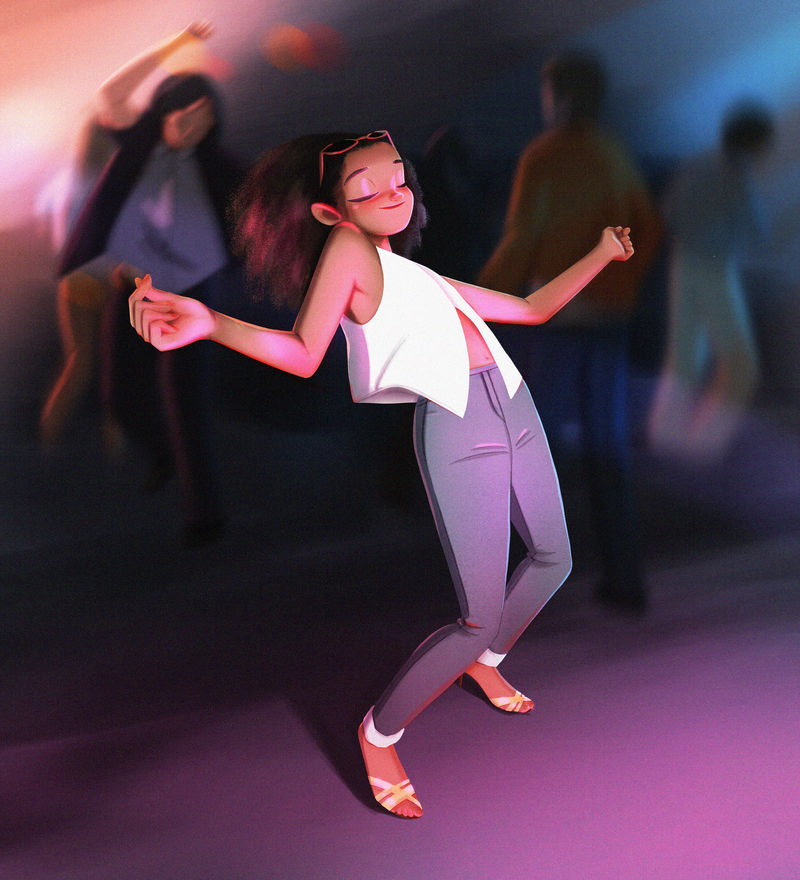 Dancing girl by peijinsart on DeviantArt