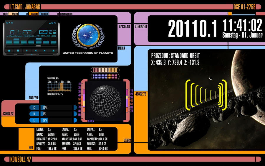 My LCARS Desktop by jakabar on DeviantArt