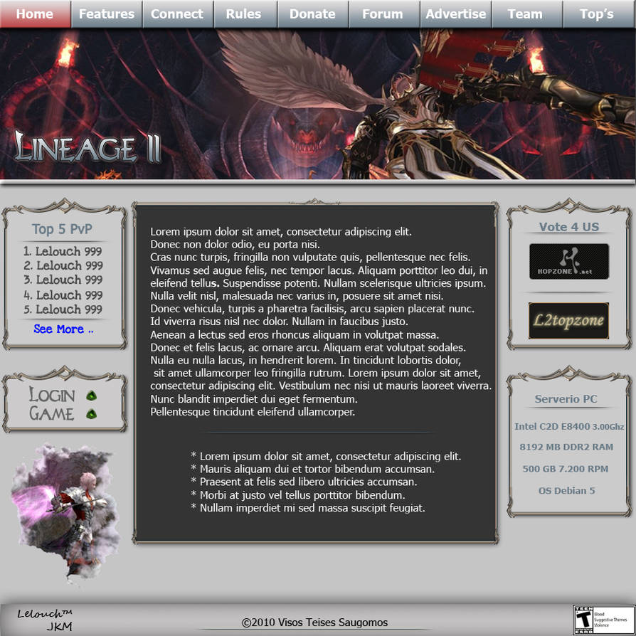 Lineage2 Design by jkmlelouch on DeviantArt