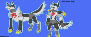 transformers wolf drawings