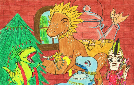 Tea Rex Quest 2: Decorating the Christmas Tree