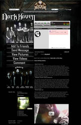 Dark Haven Myspace