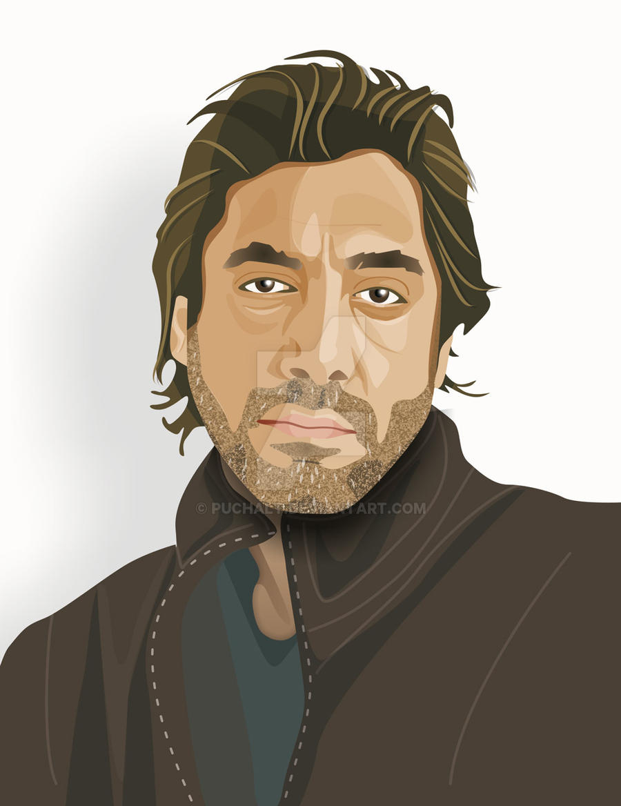 Javier Bardem Retrato Vector