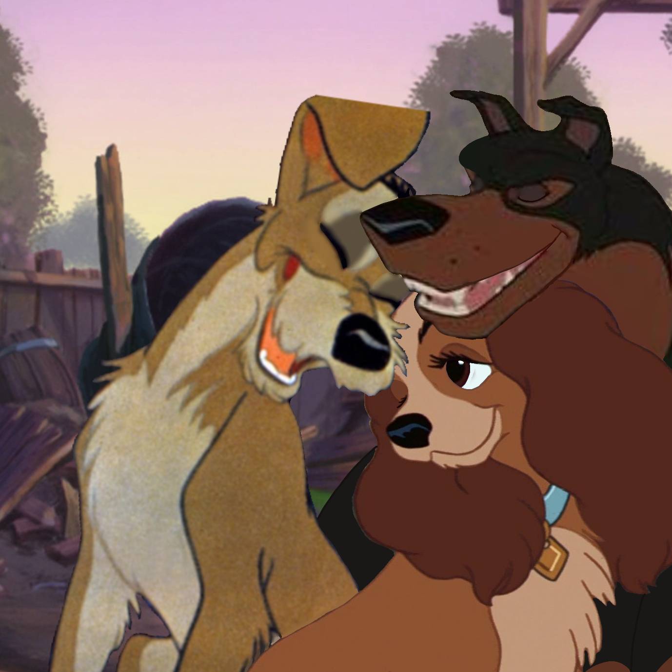 Buster Cornbread Deviantart Lady x tramp x buster by Twixmelody on DeviantArt